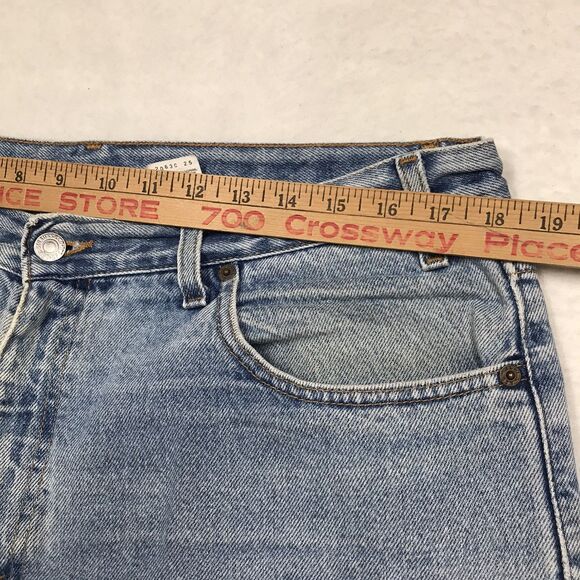 90s LEVIS 550 Jeans Men 36x30 Relaxed Straight Light Wash Denim Blue Mexico - Picture 11 of 16